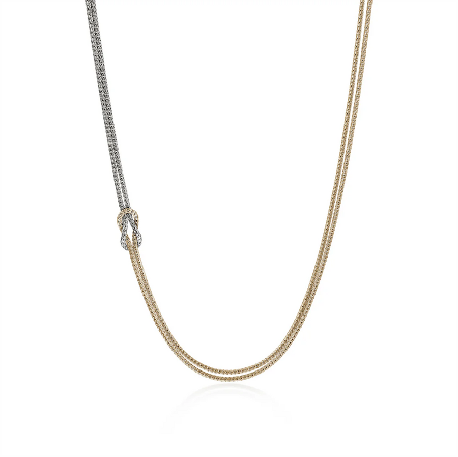 John Hardy Two-Tone Love Knot Necklace