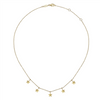 Gabriel & Co. Fashion 14K Yellow Gold Star Drop Station Necklace