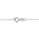 White 14 Karat 0.53-0.55MM Box Chain 
Length 18 
Gram Weight: 0.88