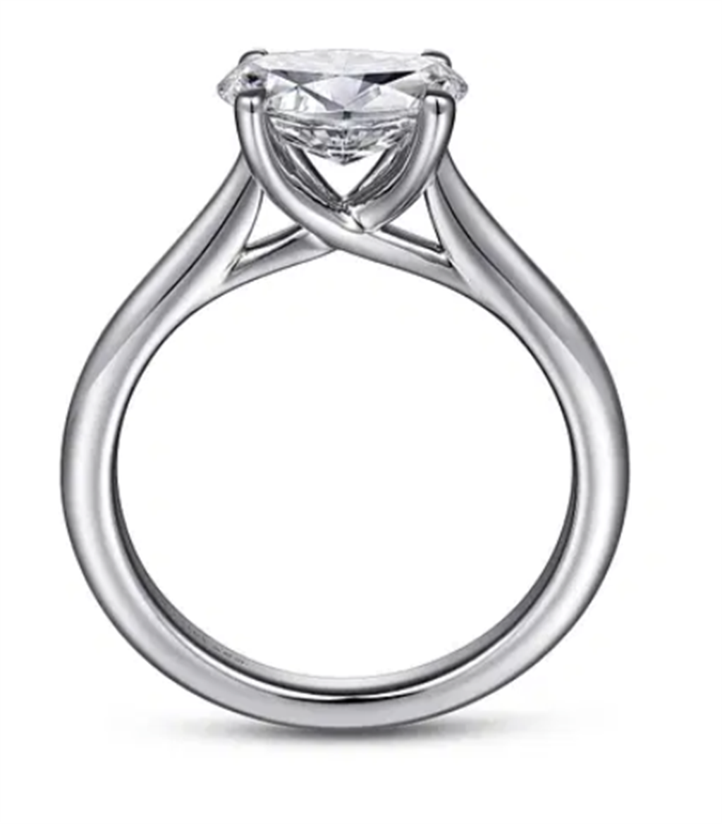 Gabriel & Co East/West Solitaire Engagement Ring Mounting