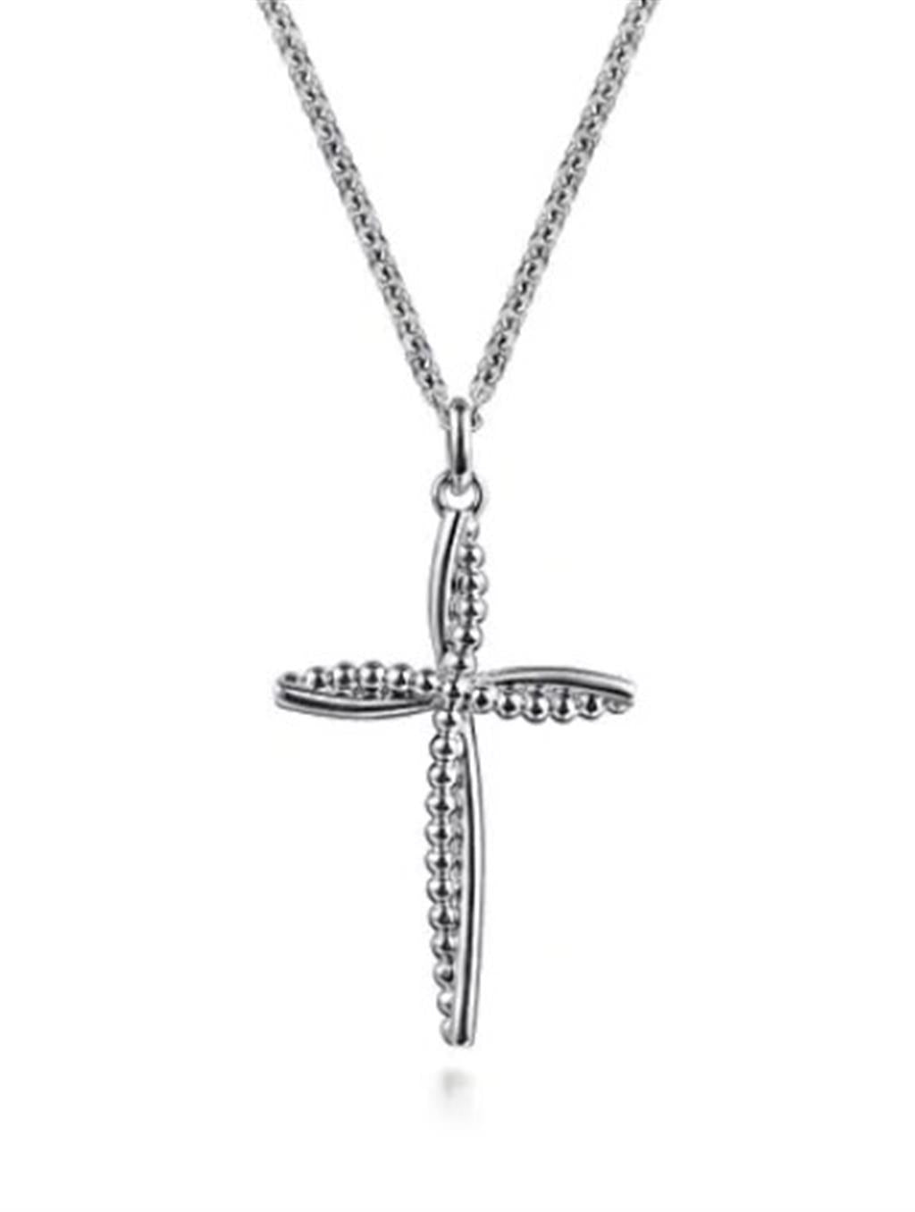 Gabriel & Co Lady's Bujukan Twisted Cross Necklace