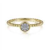 Gabriel & Co. Fashion 14K Yellow Gold Bujukan Diamond Cluster Ring