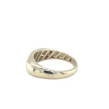 Lady's Yellow 14 Karat Bold Rectangular Fashion Ring Size 6.5 Designer