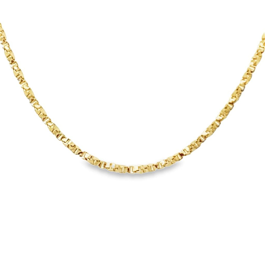 Estate Diamond Cut Fancy Link Chain