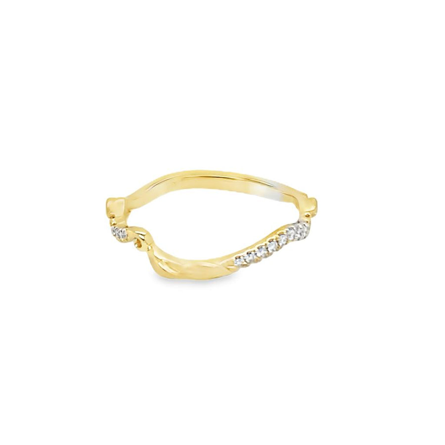 Lady's Yellow 14 Karat Floral Collection Wedding/Anniversary Ring Size