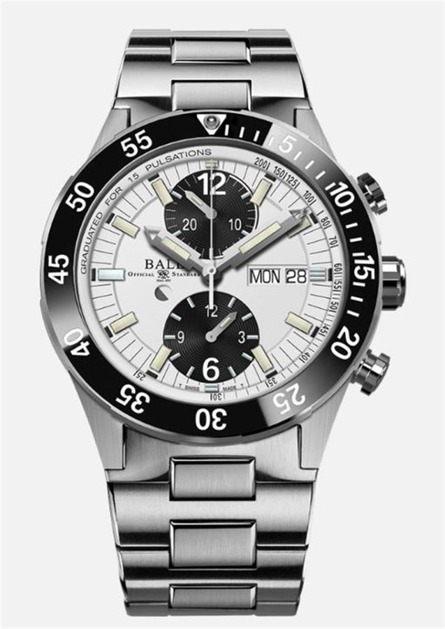 Roadmaster Auto Watch with White Dial and Black Sub-Dials