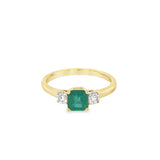 Emerald 14 Karat Yellow Fashion Ring
