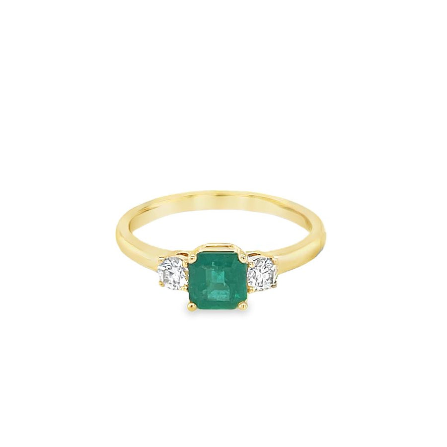 Emerald 14 Karat Yellow Fashion Ring