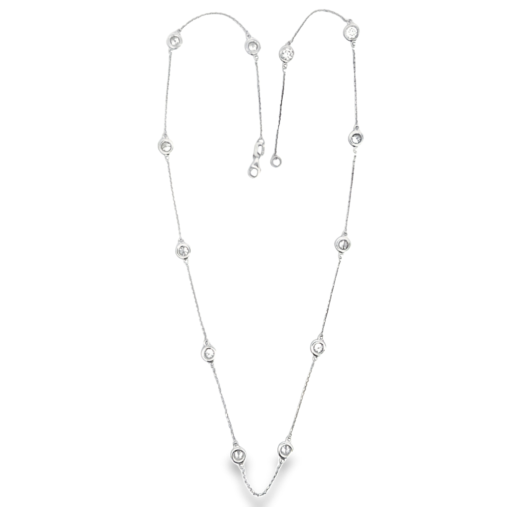 Estate Diamond by the Yard Necklace