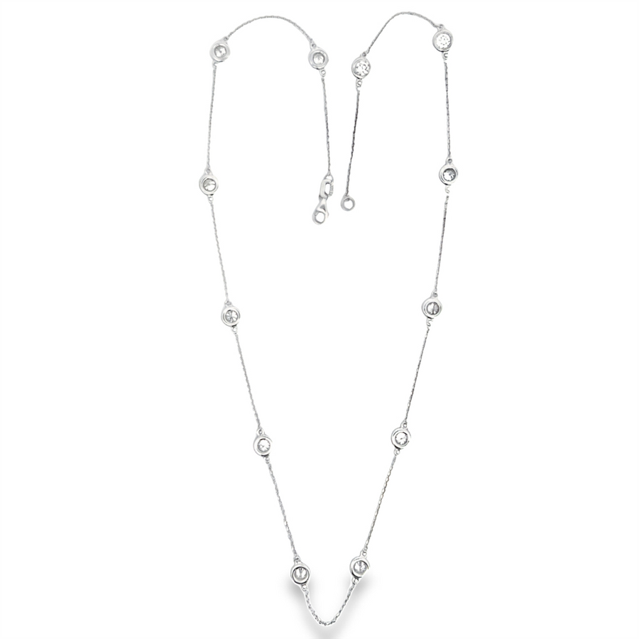 Estate Diamond by the Yard Necklace