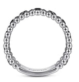 Sterling Silver Black Spinel Bujukan Stackable Ring Size 6.5 21 = 0.48