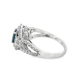 Estate Le Vian Oval Sapphire Double Halo Fashion Ring