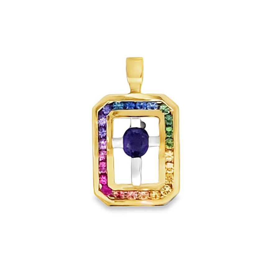 Sapphire Promise Cross