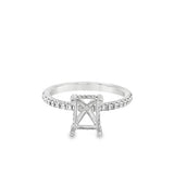 Lady's Platinum Hidden Halo Platinum Mounting Size 7 38 = 0.23tw Round