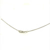 White 14 Karat Cable Chain With Lobster Clasp Estate Jewelry Length 24 Gram Weight: 3.27