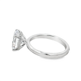 Lady's Oval Hidden Halo Engagement Ring Mounting