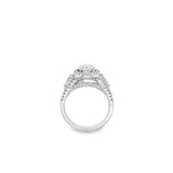 Estate Simon G Oval Halo Engagement Ring