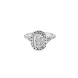 L'Amour Collection by Christopher Designs Crisscut Diamond Engagement Ring