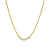 Yellow 14 Karat 2.50mm Rope Chain Estate Jewelry Length 20 Gram Weight: 11.25