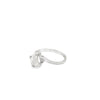 White 14 Karat Children's Ring Estate Jewelry Size 2.5 one Fresh Water Pearl
one 0.01ct Round Diamond Gram Weight: 1.07