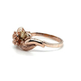 Tri-Color 10 Karat Diamond Cut/Sandblast/Polished Black Hills Gold Twi