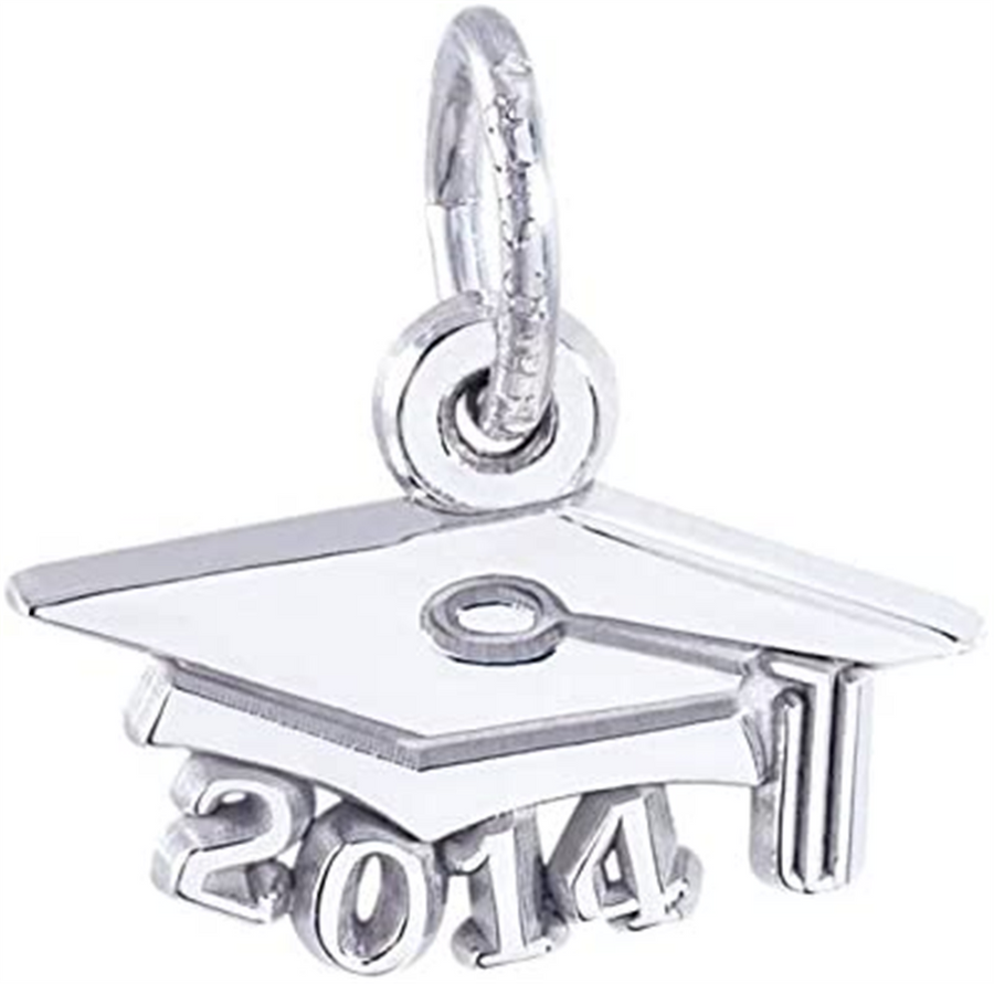Rembrandt Charms Graduation Cap 2014 Sterling Silver