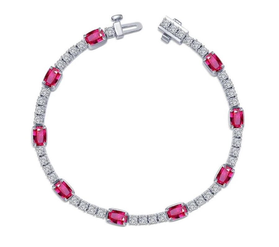 Lafonn Sterling Silver Station Tennis Bracelet