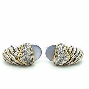 Estate Chalcedony David Yurman Earrings