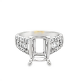 Baguette & Round Diamond Semi Mount