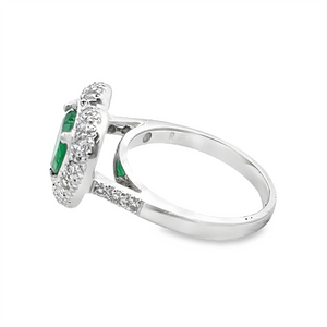 Estate Emerald Heart Fashion Ring