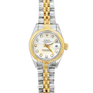 Ladies Two Tone Rolex Datejust Diamond Dial