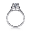 Gabriel & Co. Carly - 14K White Gold Round Halo Diamond Engagement Ring Mounting