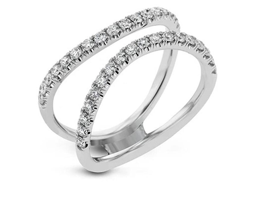 White 18 Karat Guard Ring Wrap