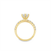 Estate Lab Grown Round Diamond Engagement Ring