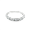 White 18 Karat Kirk Kara Diamond Band Estate Jewelry Size 7.25 61=0.63tw Round G/H VS2/SI1 Diamonds