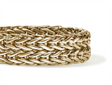 Yellow 14 Karat 6mm Rata Chain Band Ring John Hardy, Size 10
