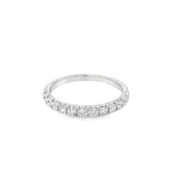 Lady's White 18 Karat Fishtail Wedding/Anniversary Ring Size 6.75 11 =