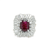 Estate Ruby Ballerina Ring