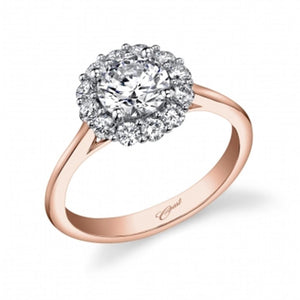 Coast Diamond Contemporary Halo Engagement Ring