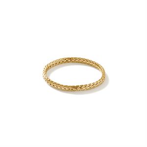 John Hardy Classic Chain 18K Gold 1.8mm Band Ring