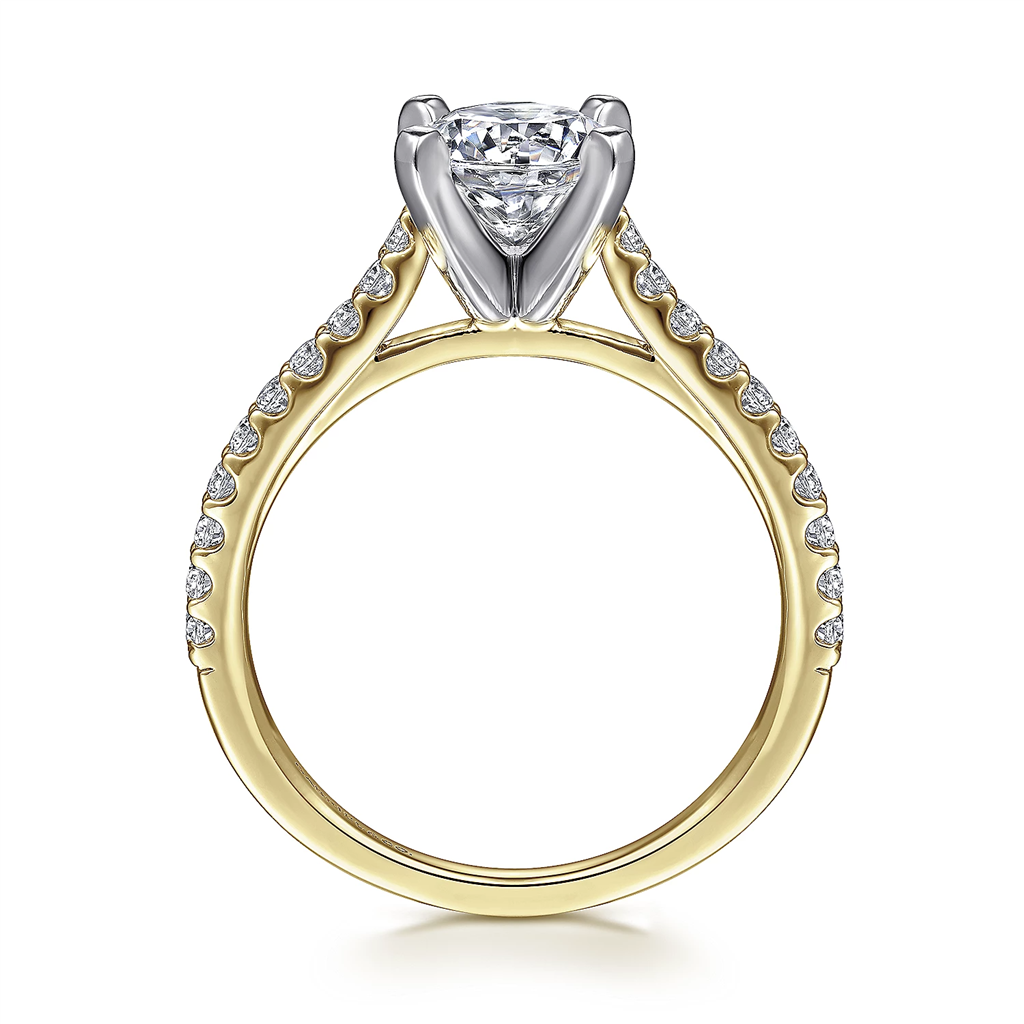 Gabriel & Co. Shanna - 14K Yellow Gold Round Diamond Engagement Ring Mounting