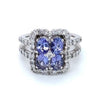 Estate Tanzanite and Diamond Ring