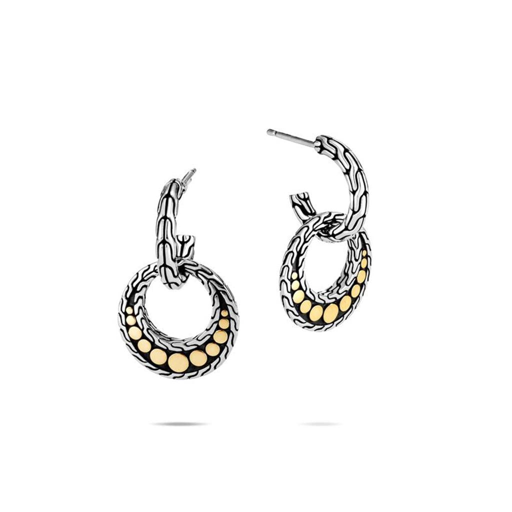 John Hardy Silver & Gold Dot Women's Drop Earrings