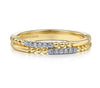 Lady's Yellow 14 Karat  Bujukan Stackable Fashion Ring With 12 = 0.08T