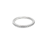 Platinum David Yurman Diamond Band Estate Jewelry Size 4 With 18 = 0.2