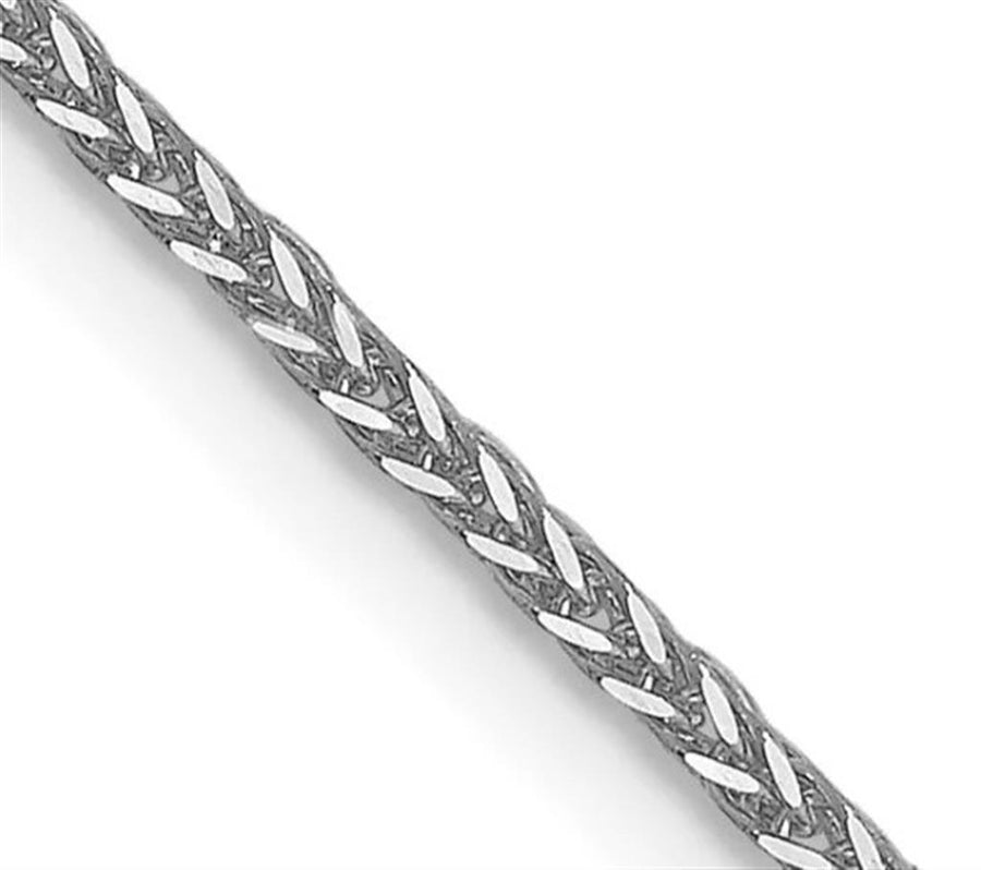 White 14 Karat 0.83mm Wheat Chain With Lobster Clasp Estate Jewelry Le