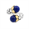 Estate John Hardy Two Tone Dot Bypass Lapis Ring