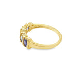 Estate Twist Oval Tanzanite Band