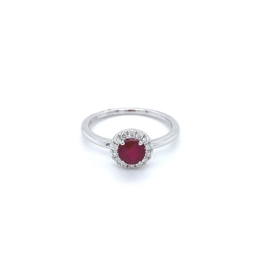 Ruby 14 Karat White Fashion Ring