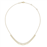 Gabriel & Co. Fashion 14K Yellow Gold Bujukan Bead Station Necklace